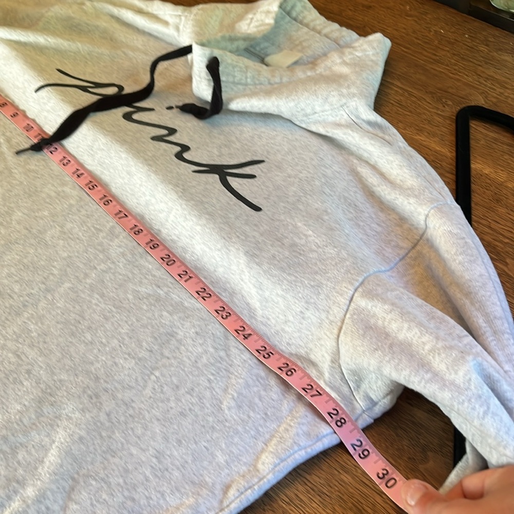 Victoria's Secret PINK Everyday Lounge COWL Neck Sweatshirt Heather Grey XXL - Picture 15 of 16